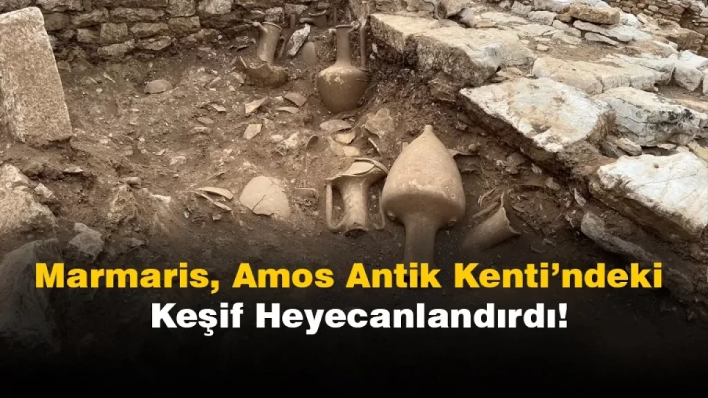 Marmaris Amos Antik Kenti’nde Yapılan Kazıda Tarihi Amforalar Bulundu