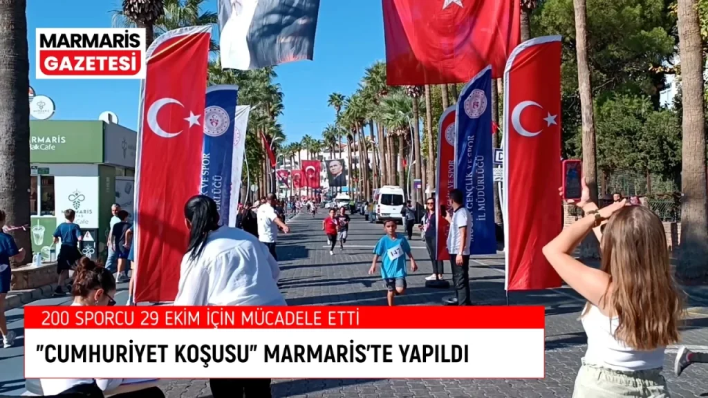 Cumhuriyet Koşusu Marmaris’te Yapıldı