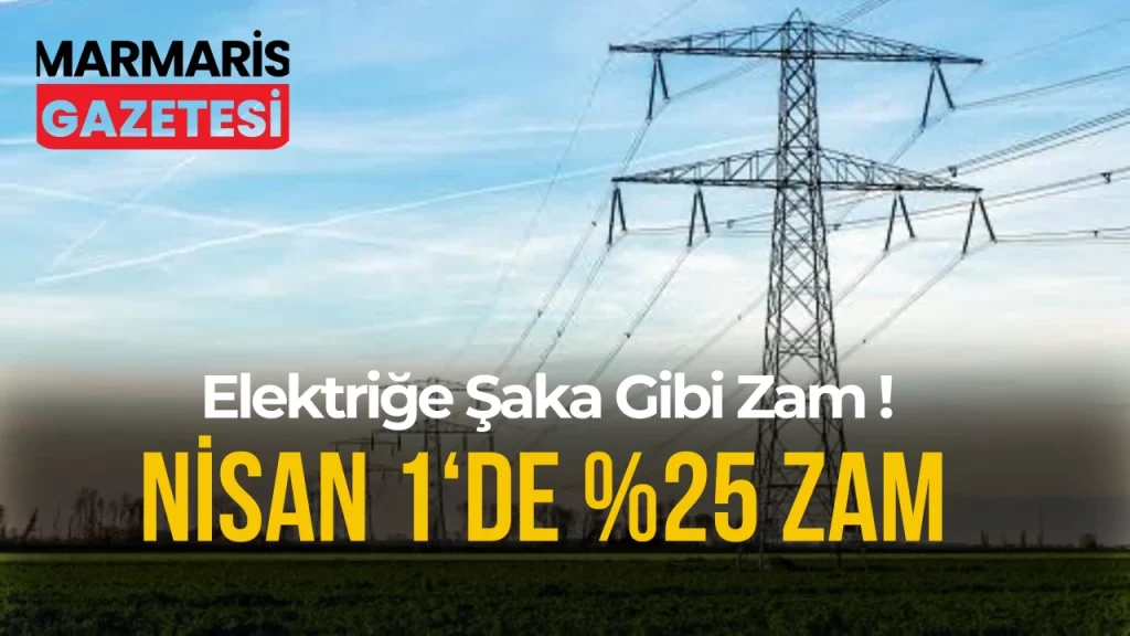 1 Nisan Tarihinden İtibaren Elektriğe Şaka Gibi Zam!
