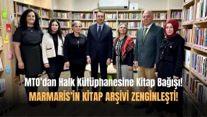 MTO’dan Marmaris Kütüphanesi’ne Anlamlı Kitap Bağışı!