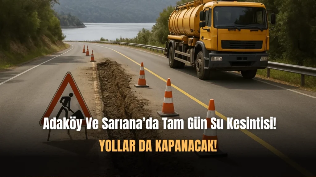 Adaköy Ve Sarıana’da Su Kesintisi Ve Yol Kapama Olacak!